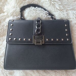 Badgley Mischka Black Stud Hand Bag